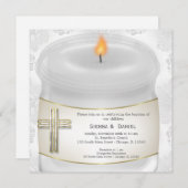 Silbertaufe Einladung (Vorne/Hinten)