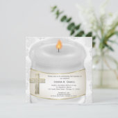 Silbertaufe Einladung (Stehend Vorderseite)