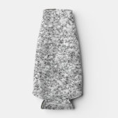 Silberter Glitzer gedruckt Flaschenkühler (Vorderseite)