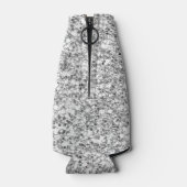 Silberter Glitzer gedruckt Flaschenkühler (Rückseite)