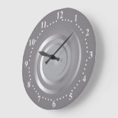 Silberuhr Große Wanduhr (Winkel)