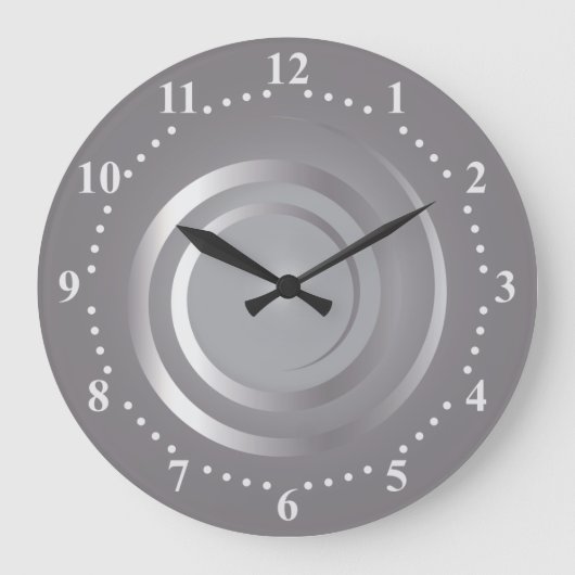Silberuhr Große Wanduhr (Vorderseite)