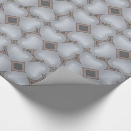 Silberverblasspapier Geschenkpapier (Ecke)