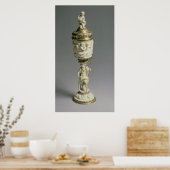 Silbervergoldung und geschnitztes Elfenbein Poster (Küche)