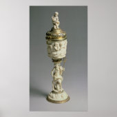 Silbervergoldung und geschnitztes Elfenbein Poster (Vorne)