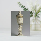 Silbervergoldung und geschnitztes Elfenbein Postkarte (Stehend Vorderseite)