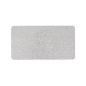 Silberverkleidung Adressaufkleber (Vorne)