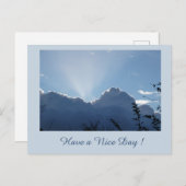 Silberverkleidung der Wolken Kust. Haben Sie einen Postkarte (Vorne/Hinten)