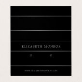 Silberverschraubhalterung, Schmuckkarte Visitenkarten (Außenseite Aufgefaltet)