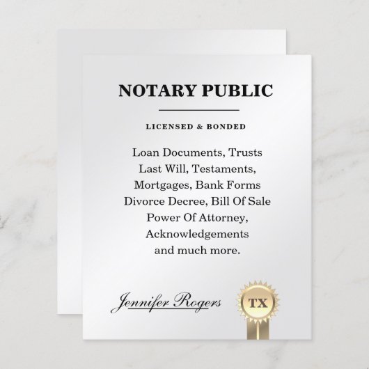 Silbervertrag und inspirierter Flyer (Vorne/Hinten)