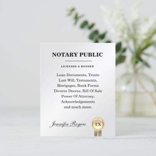 Silbervertrag und inspirierter Flyer (Stehend Vorderseite)