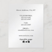 Silbervertrag und inspirierter Flyer (Rückseite)