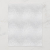 Silberviolett lila Budget Hochzeitseinladung (Rückseite)