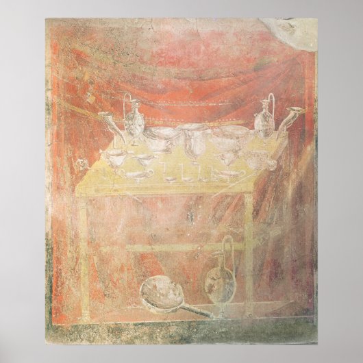 Silberware auf einem Tisch Poster (Vorne)