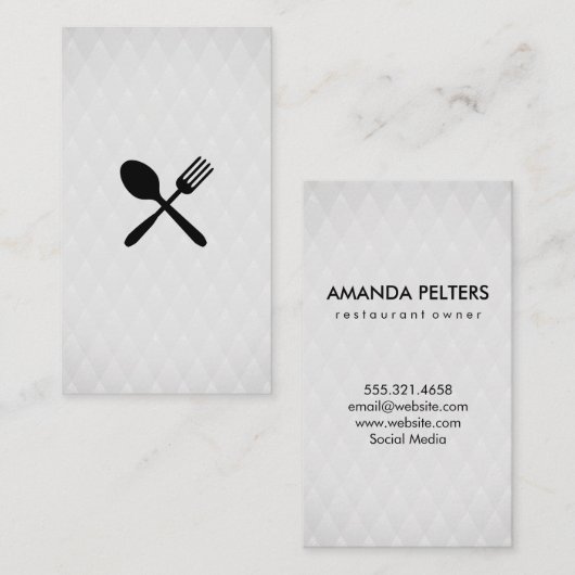 Silberware Visitenkarte (Vorne/Hinten)