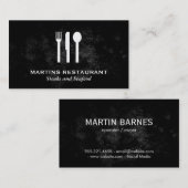 Silberware Visitenkarte (Vorne/Hinten)