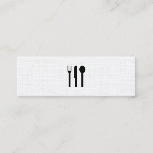 Silberwaren/Muster Mini Visitenkarte (Vorderseite)