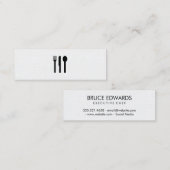 Silberwaren/Muster Mini Visitenkarte (Vorne/Hinten)