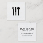 Silberwaren/Muster Quadratische Visitenkarte (Vorne/Hinten)