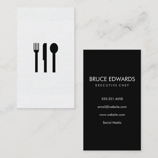 Silberwaren/Muster Visitenkarte (Vorne/Hinten)