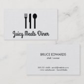 Silberwaren/Muster Visitenkarte (Vorne/Hinten)