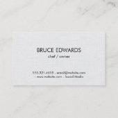 Silberwaren/Muster Visitenkarte (Rückseite)