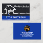 Silberwasserpipeline, die Zuhause Faucet durchsick Visitenkarte (Vorne/Hinten)