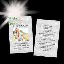 Silberweiße Foto-Crossbeerkarte