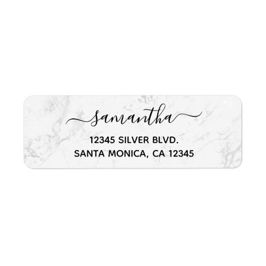 Silberweißer Marmor (Vorne)