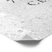 Silberwillkommen zum 75. Geburtstag Poster (Ecke)