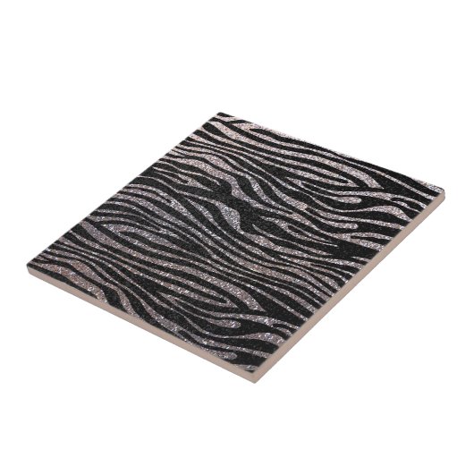 Silberzebrastreifen (Imitate Glitzer-Bbling) Fliese (Seite)