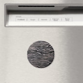 Silberzebrastreifen (Imitate Glitzer-Bbling) Magnet (In Situ (Geschirrspüler))