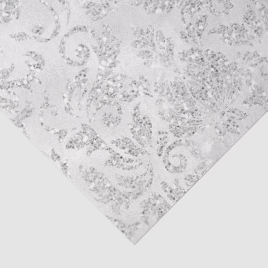 Silberzettel Seidenpapier (Ausschnitt)