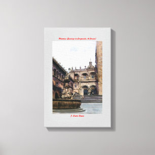 Silberzeuge (Santiago Compostela Von. Zu Coruña) Leinwanddruck