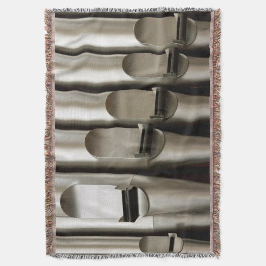 Silbrige Orgelpfeifen Decke (Vorderseite Vertikal)