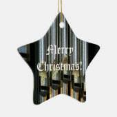 Silbrige Orgelpfeifen Weihnachtsverzierung Keramikornament (Rechts)