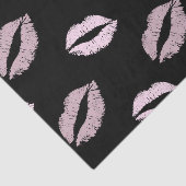 Silbrige Rosa-Küsse Seidenpapier (Ausschnitt)
