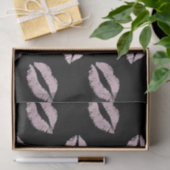 Silbrige Rosa-Küsse Seidenpapier (Geschenk)