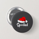 Siled Broke Santa Hat Christmas Matching Pajamas  Button (Vorne & Hinten)