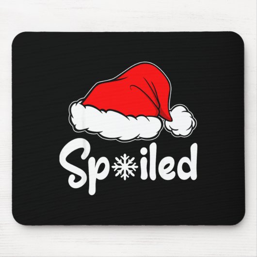 Siled Broke Santa Hat Christmas Matching Pajamas Mousepad (Vorne)