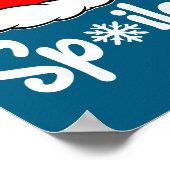 Siled Broke Santa Hat Christmas Matching Pajamas  Poster (Ecke)