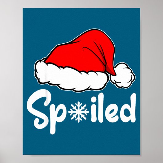 Siled Broke Santa Hat Christmas Matching Pajamas  Poster (Vorne)