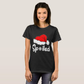 Siled Broke Santa Hat Christmas Matching Pajamas  T-Shirt (Vorne ganz)