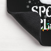 Siled Claus Christmas Lights Santa Pajama Family M Mousepad (Ecke)