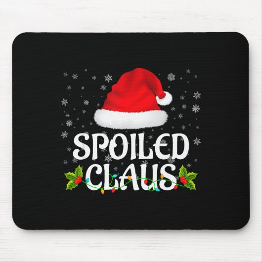Siled Claus Christmas Lights Santa Pajama Family M Mousepad (Vorne)