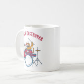 Silence Destroyer Drums Kitty Kaffeetasse (Vorderseite Links)