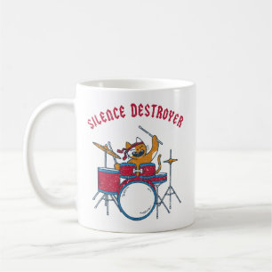 Silence Destroyer Drums Kitty Kaffeetasse