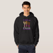 Silence Hand I Wear Purple For My Daughter Domesti Hoodie (Vorne ganz)