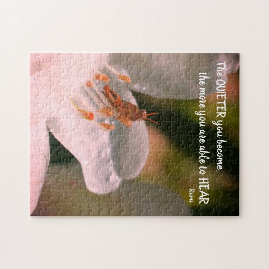 Silence Inspiration Rumi Zitat Puzzle (Horizontal)