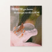 Silence Inspiration Rumi Zitat Puzzle (Vertikal)